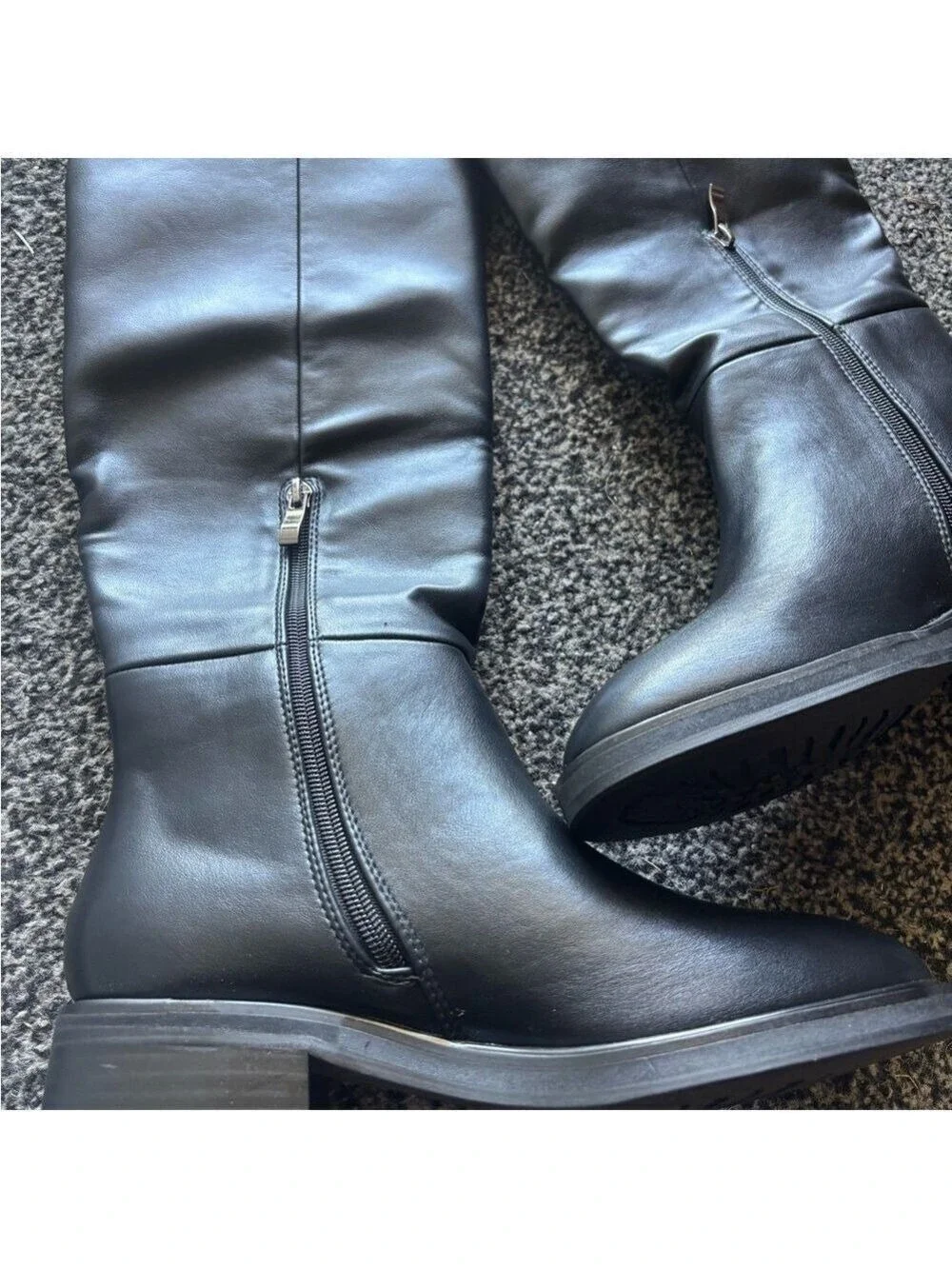 Bernal Black Knee High Boots Size 7.5